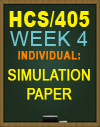 HCS/405 Simulation Paper